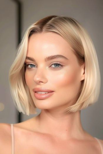 Blunt Bob peinado para el pelo fino.