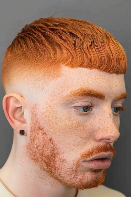 Corte Ginger Edgar con desvanecimiento de la piel.