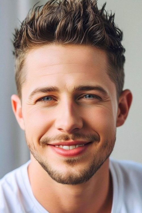 Corte de pelo corto para hombre.