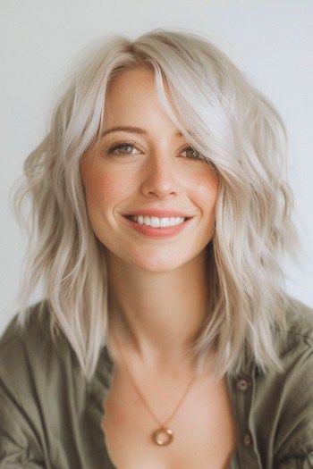 Peinado Shaggy Platinum Layers.