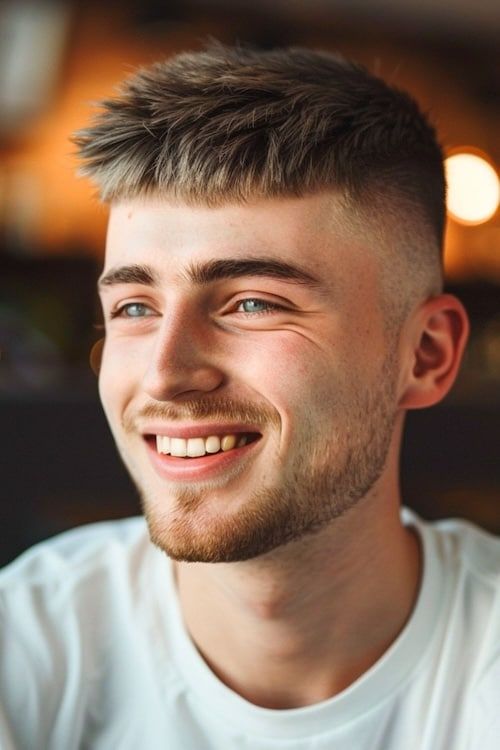Corte Edgar con textura para hombre.