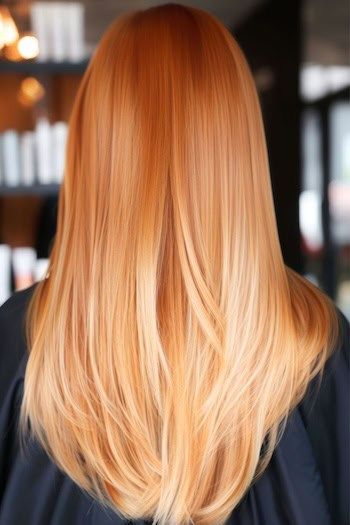 Cobre a Rubio Ombre Cobre Color de pelo Idea.